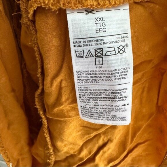 Old Navy Waist-Defined Keyhole Dress for Women Size XXL Mustard - Picture 7 of 8